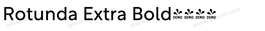Rotunda Extra Bold字体转换